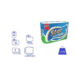 Star Trio Wc papír 24 tek.3 r.