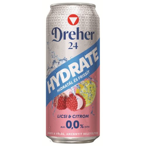 Dreher 24 hydrate licsi-citrom 0,5l