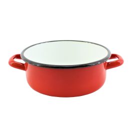 Zománcozott Lábas Piros 23cm 3.6 Literes