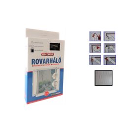 Rovarháló Fekete 100*100cm Tépőzárral en