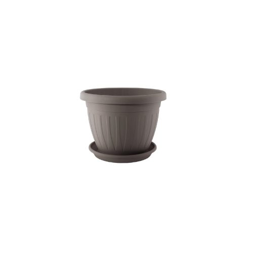 Virágcserép+Alátét Venecia 12cm Mokka
