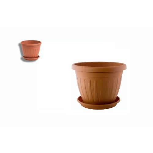 Virágcserép+Alátét Venecia 14cm Terra