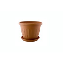 Virágcserép + Alátét Venecia 17cm Terra