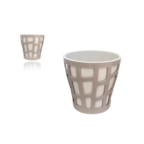 Virágcserép Savana 16cm Mokka-Antracit