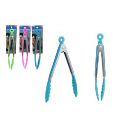 Ételfogó Csipesz Fém+Szilikon 25cm eng-5