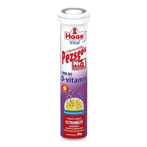 haas pezsgőtabletta 80 g d-vitamin