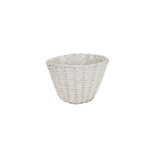 Vessző Kaspó Fehér 90-22-62 - D30*H20cm