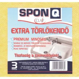 Claff törlőkendő 3db sárga
