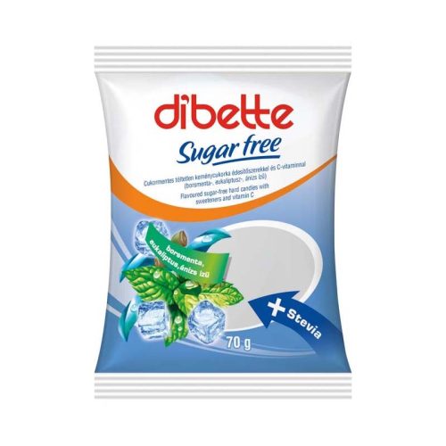 K.diabette menthol ízű cukor 70g