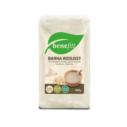 Benefit barna rizsliszt 1kg gluténmentes