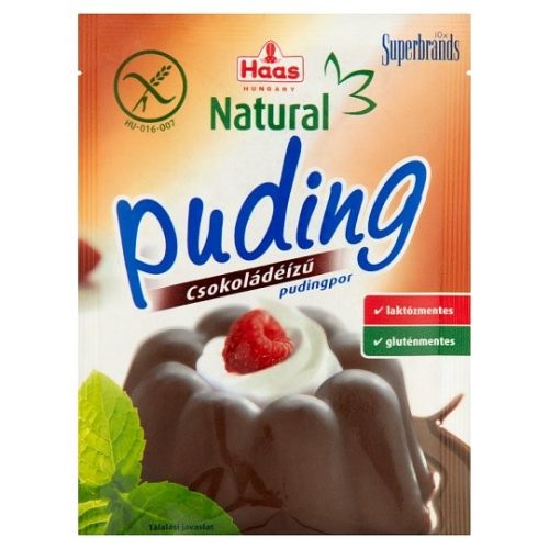 Haas Natural Csokoládéízü pudingpor 44 g