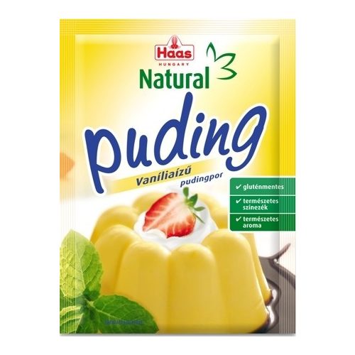 Haas Natural Vaníliaízü pudingpor 40g