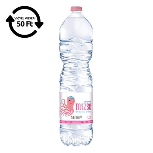 Mizse ásványvíz 1,5l mentes DRS