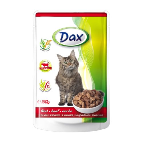 Dax alutasakos macskaeledel marha 100g