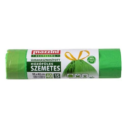 mazzini szemeteszsák 40 l 15 db húzófüle