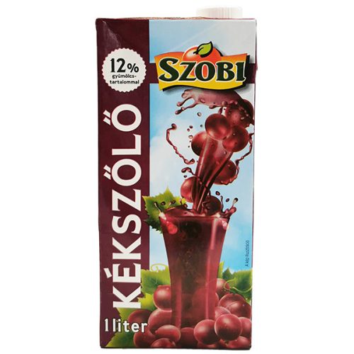 Szobi 12% kékszőlő gyümöcslé tetra 1l