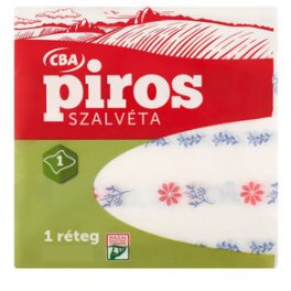 CBA P.fehér szalvéta 29x29 1réteg 80db