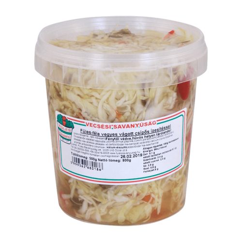 Füles csípős vegyesvágott 400g/Füles Sav