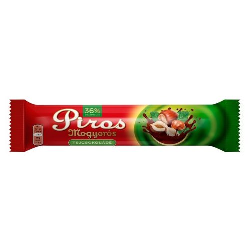 Piros mogyorós tejcsokis szelet 40g