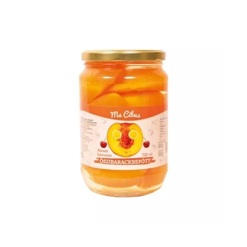 Ms.cibus őszibarack befőtt 820g