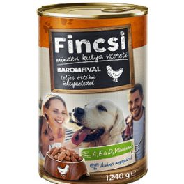 Fincsi Kutyaeledel Csirkével 1240g