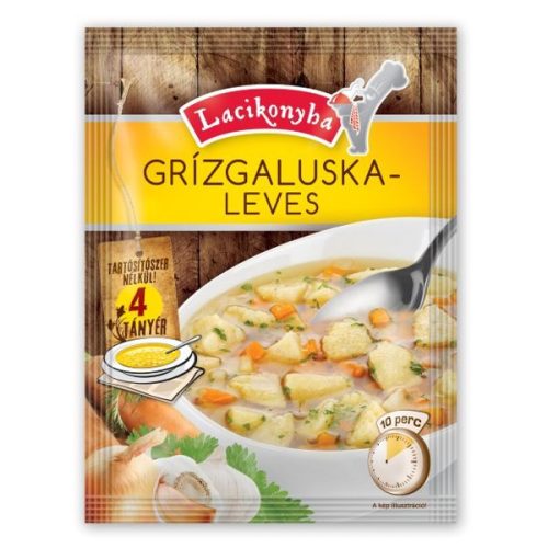 lacikonyha leves - 4 tányéros grízgalusk