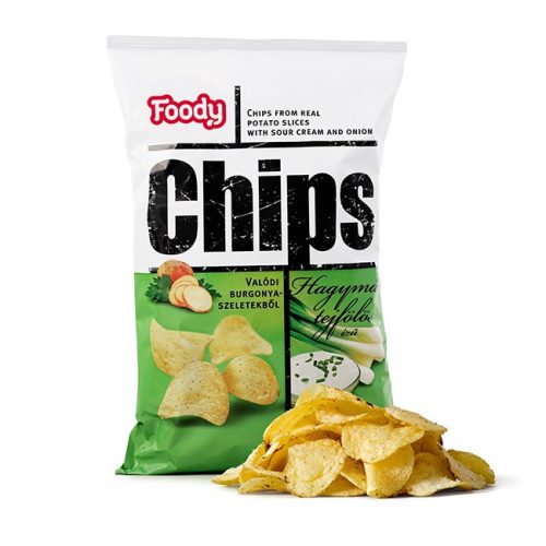 Foody chips hagyma tejföl 75-90g