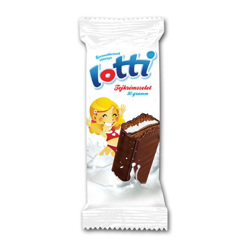 Lotti tejkrém szelet 30g choco