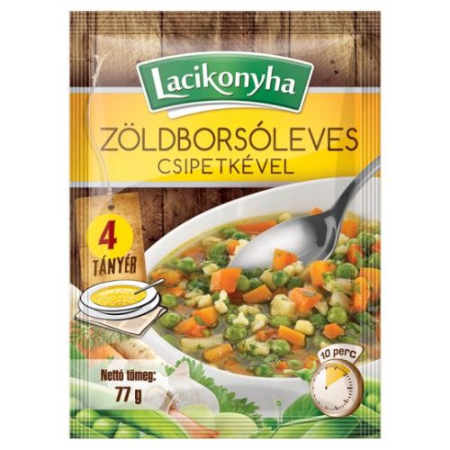 lacikonyha leves - 4 tányéros zöldborsól