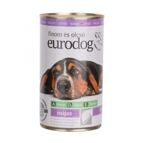 EuroDog Kutya Konzerv Májas 1240g