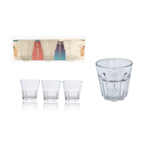Pohár Üveg Casablanca 250ml 3 Darabos