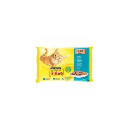 friskies macskaeledel 4x85 g lazac-ton-t