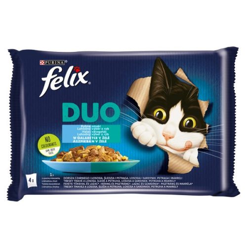 felix duo macskaeledel 4x85g halas vál a