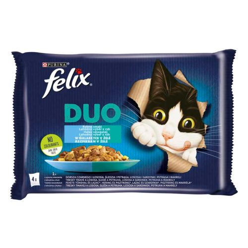 Felix Fant. Duo Halas Macskaeledel 4*80g