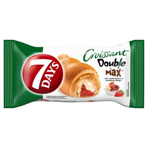 7Days croissant double eper-vanília 80g