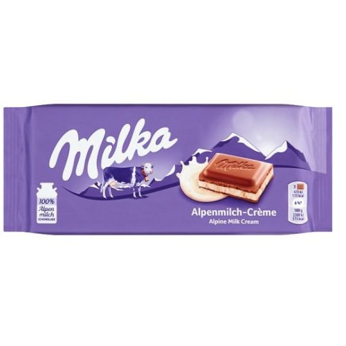 MILKA 100G ALPESI TEJKRÉMES