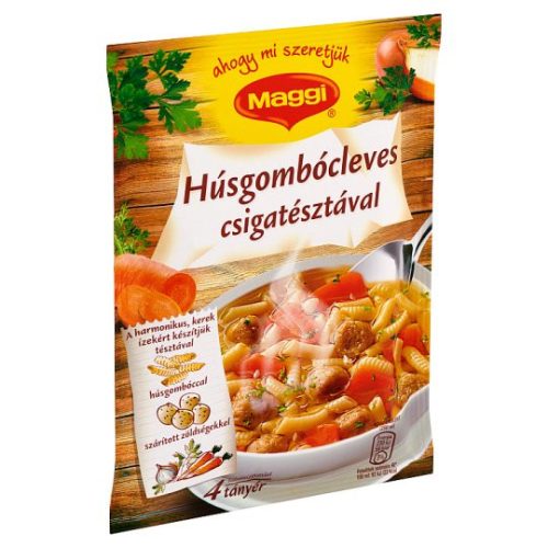 Maggi húsgombócleves csigatészta 62g