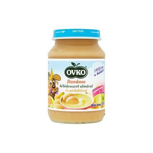 ovko bébiétel 190 g 5 hó alma+banán+pis