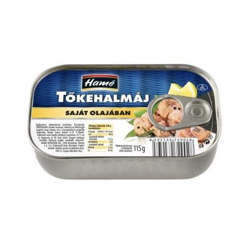 Hamé Tőkehalmáj Saját Olajában 115g