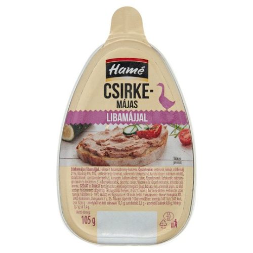 Hamé csirkemájas libamájjal  105g