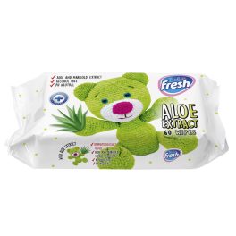 Fresh nedves törlőkendő baby aloe 60db