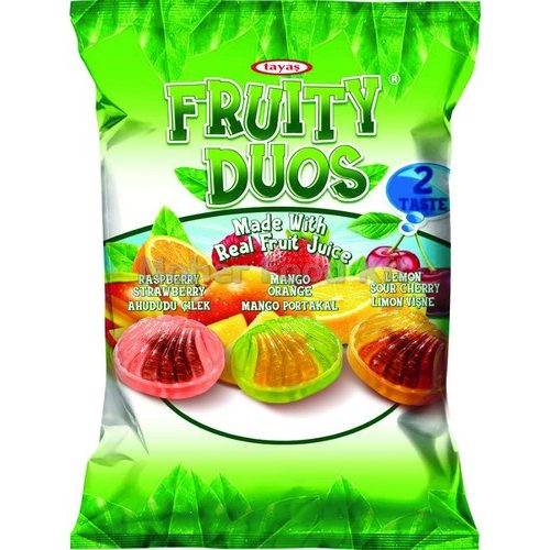 fruity duos cukorka 90g mix vegyes gyümö