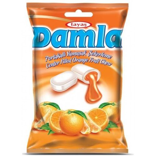 damla cukorka 90 g olvadós narancs