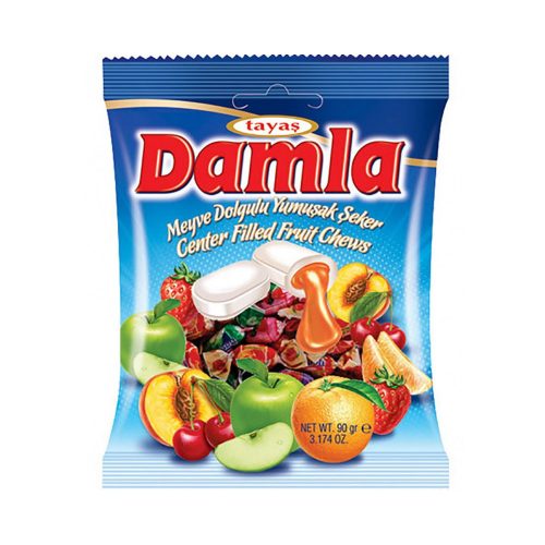 damla cukorka 90 g olvadós gyümölcs vegy