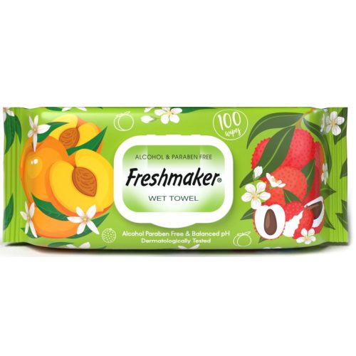 freshmaker törlőkendő 100 lap kupakos fr