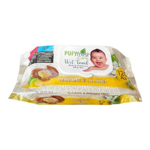 Pufi fresh nedves törlőkendő 120db jázmi