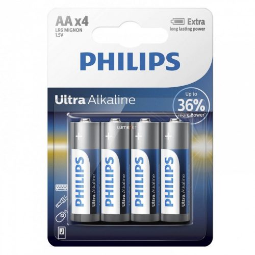 Philips AA ultraalkaline 4db-os elem