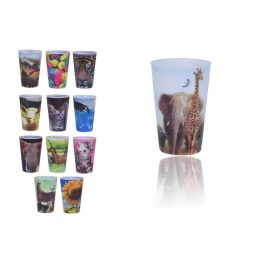 Pohár Műanyag 300ml 3D-s Dekorral CY2800