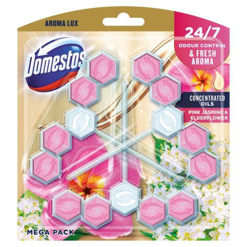 Domestos aroma lux pink jasmine 3*55g