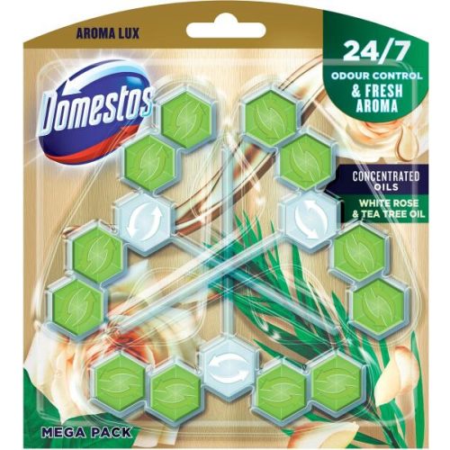 Domestos aroma lux 3*55g white rose